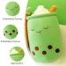 DAWRIS Bubble Tea Plush Pillow - Cute Bubble Milk Tea Cup Shaped Hugging Cushion Toy (Green) - Buy Online on GoSupps.com