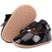 LACOFIA Baby Girls Anti-Slip First Walking Shoes - Infant Bowknot Mary Jane Princess Party Shoes - Size 3-6 Months - Black - Buy Online on GoSupps.com