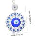 Abaodam Devil's Eye Pendant Household Decor Glass Evil Eye Charm Family Devil Eye Bohemian Turquoise - Buy Online on GoSupps.com