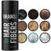 Brains & Son Hair Fiber - Premium Hair Thickener Immediately Conceals Receding Hairlines Hair Loss Balding Areas and Thinning Hair Undetectable Keratin Fibers - Hair Powder | 25g (GREY)