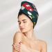 Cartoon Leaf Mushroom Red Microfiber Hair Towel | Soft & Super Absorbent Quick Dry Wrap for Long Curly Thick Hair - Perfect for Women - Buy Online on GoSupps.com
