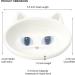 PetRageous Oval Frisky Kitty Stoneware Cat Bowl - 5.5 Wide, 1.5 Tall, 5.3oz Capacity, Dishwasher Safe - White - Buy Online on GoSupps.com