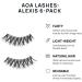 AOA Studio 6 Pairs Alexis Natural Handmade False Eyelashes Kit | Reusable Fake Lashes with Glue and Tweezer - Cruelty-Free - Buy Online on GoSupps.com