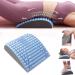 Refresh- neck and back back cracker for pain relief lower back extensor with a massage point multi-level adjustable spine board back nacher rod posture correction unit size blue
