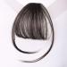 Bangs Bangs Hair Clip in Bangs Heat Resistant Thin Bangs Fringe Bangs Clip on Hairpiece One Piece in Fringe Natural Flat Air Bangs Hair Extensions for Women for Women Curved Bangs for Daily Wear (C B Natural black