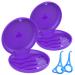 BVN 2 PCs Retainer Case Slim Braces Case Denture Case Mouth Guard Case Teeth Aligner Case Retainer Box Orthodontic Dental Case Night Guard Case Container Storage Holder Purple.Violet