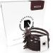 Reskthetic hair tie - high -quality braided hair tie with perfect hold extremely tearproof braid rubber pleasant to the hair (brown)
