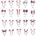 hgnxa 4th July Hair Hoop Headwear for Independence Day Headband American Flags Head Boppers American Theme Independence Day Flag Bow Style - Buy Online on GoSupps.com