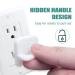 40 Pack White Square Socket Child Safety Plug Covers for Outlets - Hidden Handle for Kids Toddler Protection - Buy Online on GoSupps.com