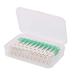 Interdental brushes 160 unknown brush brushes dental brushes for space brushes for interdental spaces double -sided toothpick soft silicone tooth teeth stick green