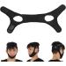 Breathing Correction Chin Strap for Snoring | V Face Belt for Summer Sleeping | Black Mesh Chin Rest Strap - Buy Online on GoSupps.com