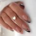 24 Pcs Press on Nails Medium Almond Shape False Nails with Design  Black Nail Tips Full Cover Glue on Nail Black Gold Glitter Lines Acrylic Nails Cute Star Fake Nails for Women DIY Manicure Decor