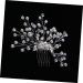 Beaupretty Hair Comb Tiara Bridal Headpiece Wedding Hair Combs Bride White Accessories Pearl Headdress Accessories - Buy Online on GoSupps.com