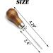 RONYOUNG 10PCS Wooden Handle Gourd Shape Scratch Awl Tool Pin Punching for Leather Pouch Hole DIY Handmade - Buy Online on GoSupps.com