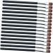 Mipcase 100pcs Eye Shadow Brush Make up Eyeshadow Brush Makeup Brush for Girls Miss Long Handle