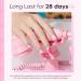 Modelones Dip Powder Nail Kit - 4 Colors Light Hot Pink Glitter - Essential Liquid Set for Beginners | DIY Salon & Manicure Gift for Mother's Day - Buy Online on GoSupps.com
