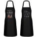 SATINIOR I Do Nails Nail Tech Cosmetology Apron with Colorful Rhinestone 2 Pieces Waterproof Nail Apron with 3 Pockets Hot Drilling Pattern