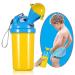 ONEDONE Portable Baby Child Potty Urinal Emergency Toilet for Camping Car Travel and Kid Potty Pee Training (boy)  Boy-Yellow