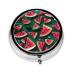 Dream Watermelonround Pill Box 3 Compartment Round Pill Box Organizer # Portable Travel Pill Box for Traveling.