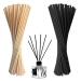 100PCs Natur Raumfuft Rods rattan sticks for room fragrance 20cm x 3mm diffuse sticks fragrance stick after filler aroma reed diffuse chopsticks for office office hotel spa living room (nature black)