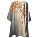 Fall Forests Tree Barber Cape - Adjustable Hair Cutting Cape for All Ages | Autumn Maple Leaves | 55x63 Inch Grey Salon Accessory - Buy Online on GoSupps.com