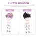 FRCOLOR Japanese Hairpin | Long Tassel Flower Hair Clip for Kimono & Hanfu | Purple Barrette Hair Accessory - Buy Online on GoSupps.com