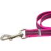Rubberized Pink Dog Leash without Hand Loop - 100 cm (1m) for Comfortable Walks | International Shipping - Buy Online on GoSupps.com