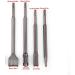BlueNatHxRPR SDS Plus Hammer Drill Chisel Bits Set Rotary Hammer SDS Bits Set Including Point Chisel Flat Chisel Wide Flat Chisel and Grooving Chisel - Buy Online on GoSupps.com