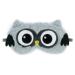 3D Cute Sleep Mask Ultra Soft Sleep Mask Children's Sleeping Eye Mask for Girls Boys Ladies Nap Travel (Gray Owl)