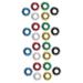 Magiclulu 24 PCOSTSCHOOD SCHUCHENBAND MACKING FINGER CONTING ORCHING FINGER FINGER MACKING VIBRENING RING TOOLING ACUPREPURE RING Massage rings for the Fingers Mini Massage Counter Tools
