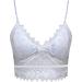 Sport BH Push Up f r große Gr ßen - Oversize Wireless Crop Top V-neck in Weiß f r Damen | Bequeme Unterw sche xxl - Buy Online on GoSupps.com