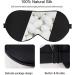 Adjustable Mulberry Silk Sleep Mask for Women and Men - Soft Comfort Eye Mask for Sleeping, Travel, Naps - Black - Buy Online on GoSupps.com