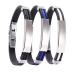 3 Pcs Ion Therapeutic Titanium Wristband Set Adjustable Therapeutic Lympunclog Titanium Wristband Pro Therapy Bracelet for Men Lover Valentines Day(Black White Blue)