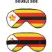 Silky Zimbabwe Flag Sleep Masks - Soft Satin Eye Cover for Travel & Naps | Unisex Blindfolds - Buy Online on GoSupps.com