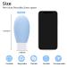 TSA Approved Travel Bottles 3.4 oz - BPA Free Silicone Squeeze Containers (4 Pack) - Refillable Toiletry Accessories with Labels - Travel Size Shampoo, Lotion, Cosmetic & Conditioner Bottles - Buy Online on GoSupps.com