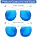 Buy Haofy Gel Heel Pillow Inserts - Orthopedic Silicone Cushion for Heel Spurs & Achilles Tendon Support - 1 Pair for Plantar Fasciitis Relief - Blue - Buy Online on GoSupps.com