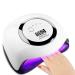 LED UV lamp nail dryer for gel nail polish Hepaz Auto-Sensor hardening lamp with 4 timer settings nail tools for fingernail and toenail