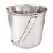 ProSelect Stainless Steel Flat Sided Pet Pail 2-Quart