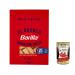 Italian Gourmet E.R. Barilla Mezzi Rigatoni al Bronzo Pack of 20 Bronze Extruded Pasta 400g Raw Processing Method + Italian Gourmet Polpa 400g