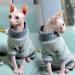 DENTRUN Cat Clothes Cat Jumpers for Cats Only Breathable Cat Outfit Onesie Soft Sphynx Cat Kitten Clothes Cat Clothing Coat Sweater T Shirt Knitted Dog Fleece Jumper Pyjamas for Hairless Cats(Blue S) Small Blue - Buy Online on GoSupps.com
