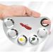 Angzhili Stainless Steel Makeup Mixing Palette with Spatula Tool - 6x3.9 inches | For Foundations, Lipsticks, Eye Shadows, Pigments, Lash Adhesive, Nail Art - Buy Online on GoSupps.com
