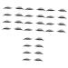 Beavorty 16 Pairs False Eyelash Stickers Colorful Duct Tape Eye Line Strip Stickers Vivid Eyelash Stickers