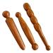 Healeved 3st foot massage device trigger point stick massage devices guasha wooden stick massage tab made of wood thailand massage tools massage tab for back stock tool round head red pear china