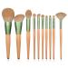 10 Wooden Handle Makeup Brush Set Powder Eye Shadow Eyebrow Brush Makeup Tool