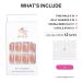 Shop White Press on Nails - Short Square French Acrylic Gel Nail Kit | 24Pcs Fashion Design for Perfect Nail Art - Buy Online on GoSupps.com