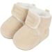 MASOCIO Baby Winter Warm Booties - Anti-Slip Soft Sole Boots for Infant Boy Girl 6-12 Months (Beige) - Buy Online on GoSupps.com