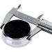 Black White Dot Portable Metal Pill Box - Round Mini 3-Compartment Design for Travel - Ideal for Small Pills - Buy Online on GoSupps.com
