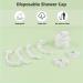 MORGLES 100 PCS Clear Disposable Shower Caps - Waterproof Plastic Hair Bath Caps for Women - Bulk Pack for Hair Salon and Home Use - Buy Online on GoSupps.com