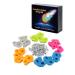 Meliorinno Glow-in-Dark Kids Rock Climbing Holds - 15 Luminous Glow in The Dark Colorful Holds, Install on Wall or Indoor/Outdoor Playset, with Easy DIY Instructions, White, Green, Pink, Blue, Orange