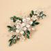 Kercisbeauty Emerald Crystal Hair Comb for Women Vintage Wedding Bridal Hair Accessories Silver Flower Hair Jewelry (Green) - Buy Online on GoSupps.com